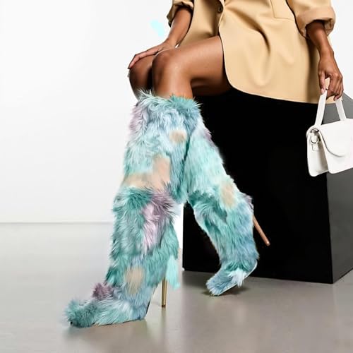Cookies Knee High Boots Faux Fur Boots