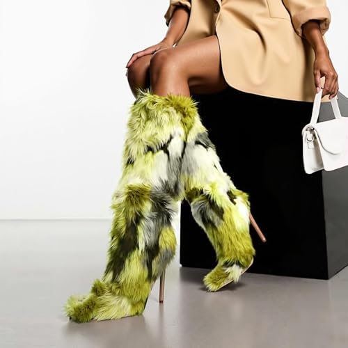 Cookies Knee High Boots Faux Fur Boots