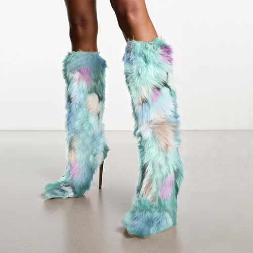 Cookies Knee High Boots Faux Fur Boots