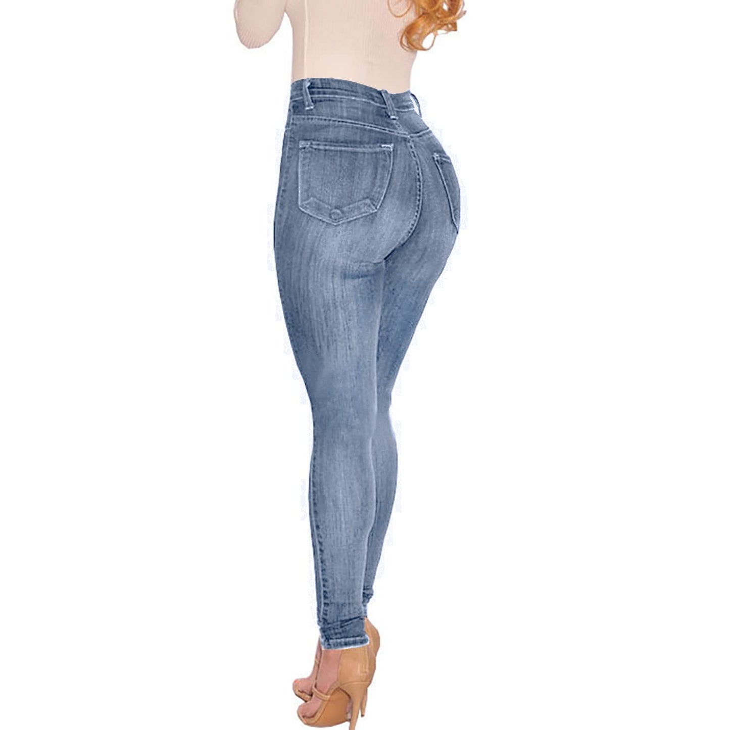Cookies Womens Curvy High Waist Stretch Butt Lifting Jeans