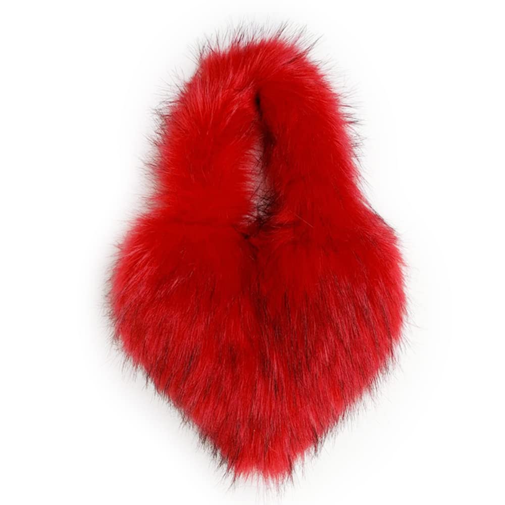 Cookies Heart Shaped Furry Purse for Women Large Soft Shoulder Bag Fluffy Faux Fur Trendy Y2K Girls Handbag