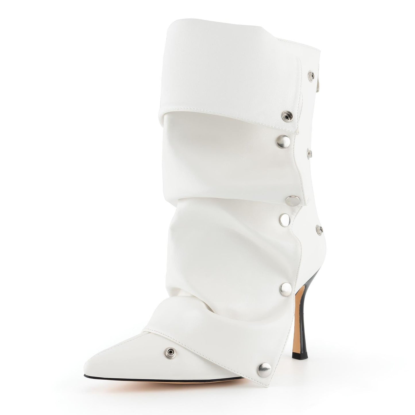 Womens Stiletto High Heel Ankle Boots Sexy Pointed Toe Short Bootie 2.75 Inches Heels Boots Party Shark Boots