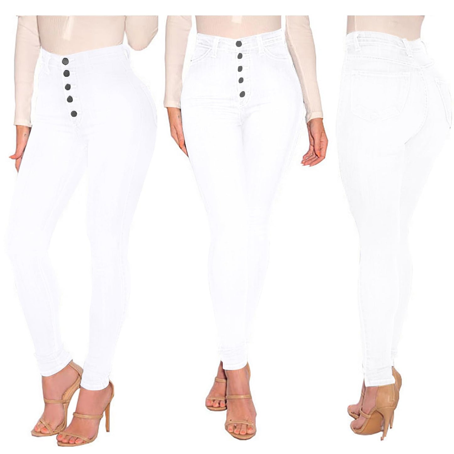 Cookies Womens Curvy High Waist Stretch Butt Lifting Jeans