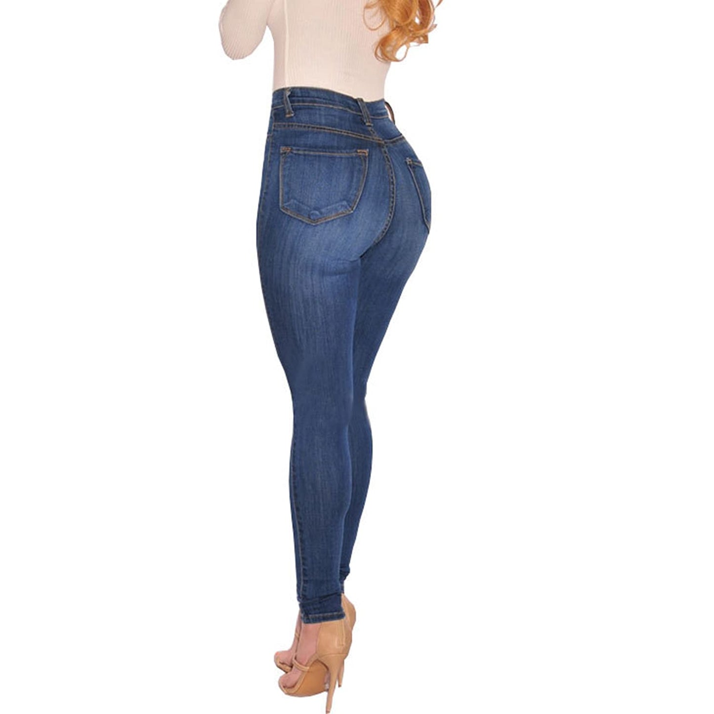 Cookies Womens Curvy High Waist Stretch Butt Lifting Jeans