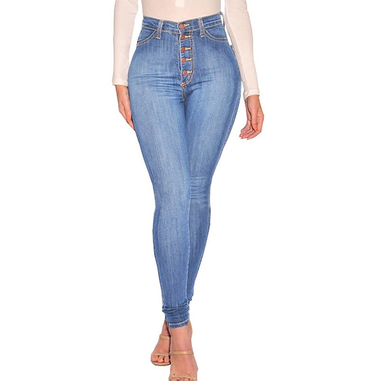 Cookies Womens Curvy High Waist Stretch Butt Lifting Jeans