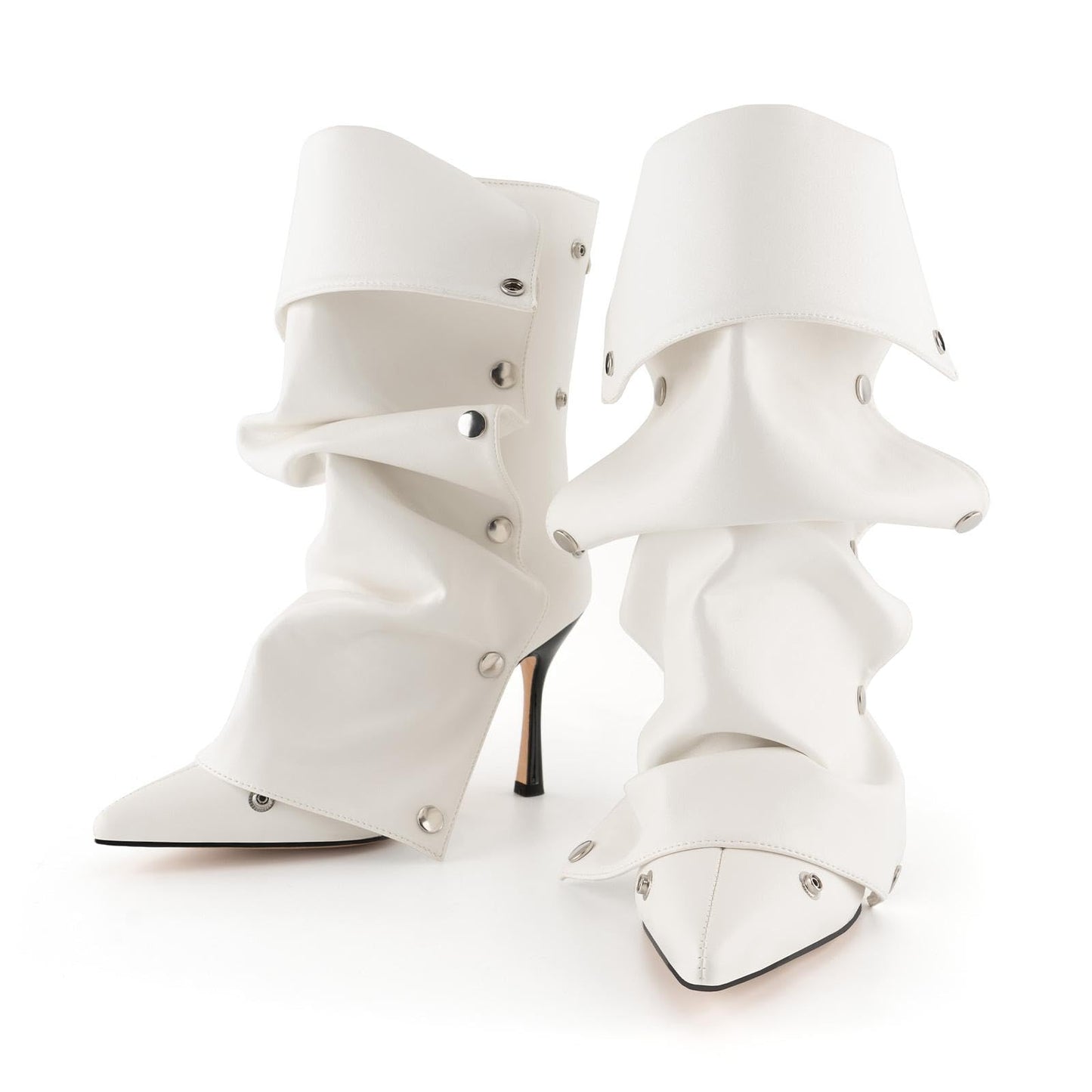 Womens Stiletto High Heel Ankle Boots Sexy Pointed Toe Short Bootie 2.75 Inches Heels Boots Party Shark Boots