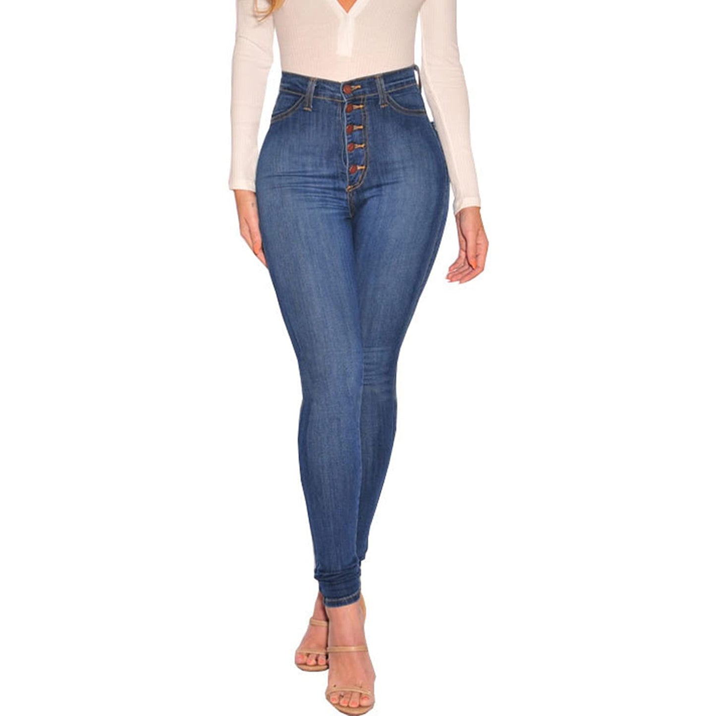 Cookies Womens Curvy High Waist Stretch Butt Lifting Jeans