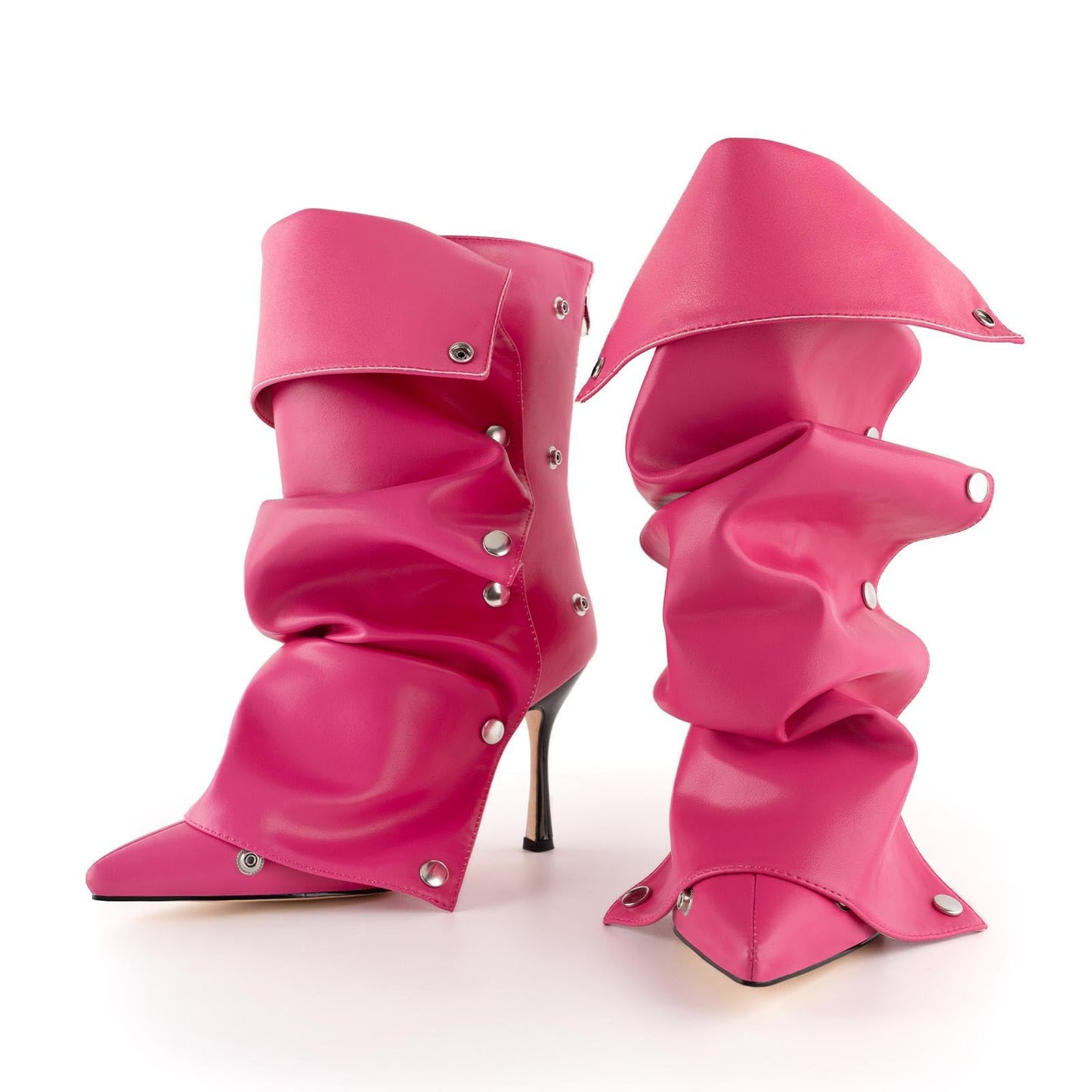 Womens Stiletto High Heel Ankle Boots Sexy Pointed Toe Short Bootie 2.75 Inches Heels Boots Party Shark Boots