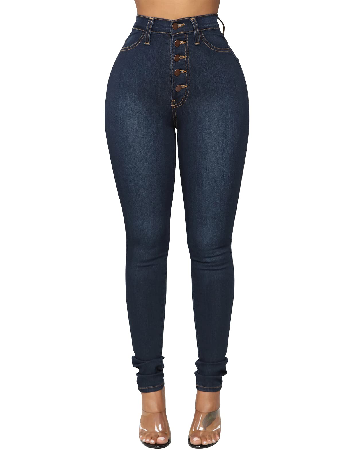 Cookies Womens Curvy High Waist Stretch Butt Lifting Jeans