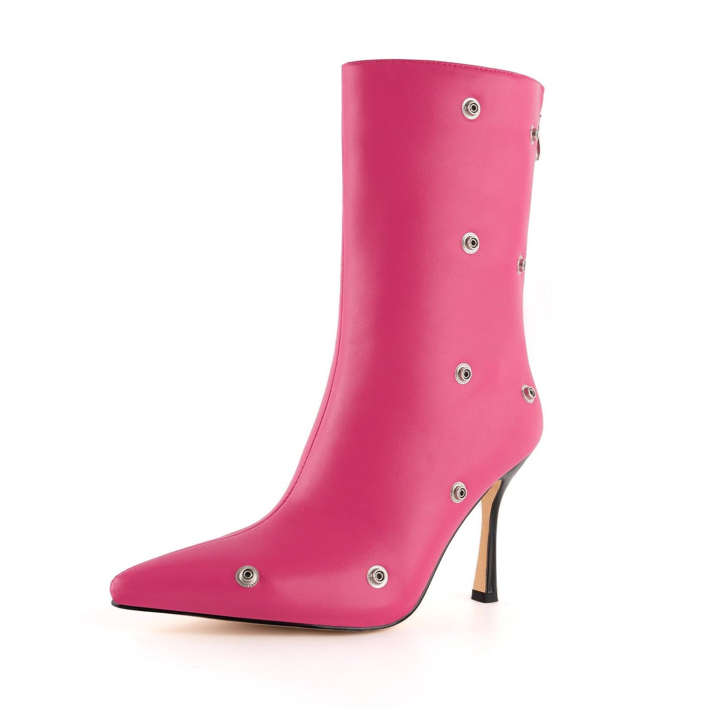 Womens Stiletto High Heel Ankle Boots Sexy Pointed Toe Short Bootie 2.75 Inches Heels Boots Party Shark Boots