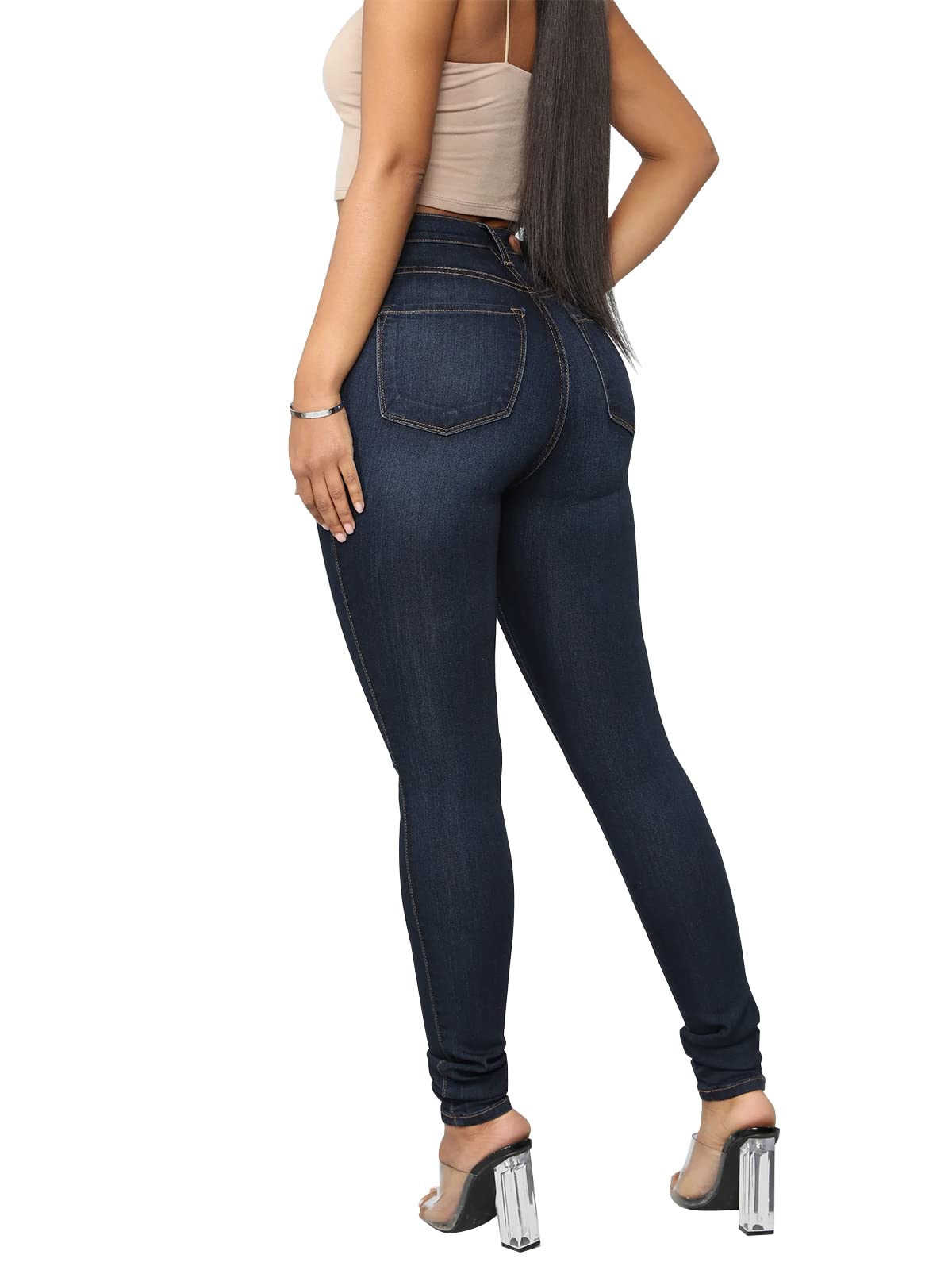 Cookies Womens Curvy High Waist Stretch Butt Lifting Jeans