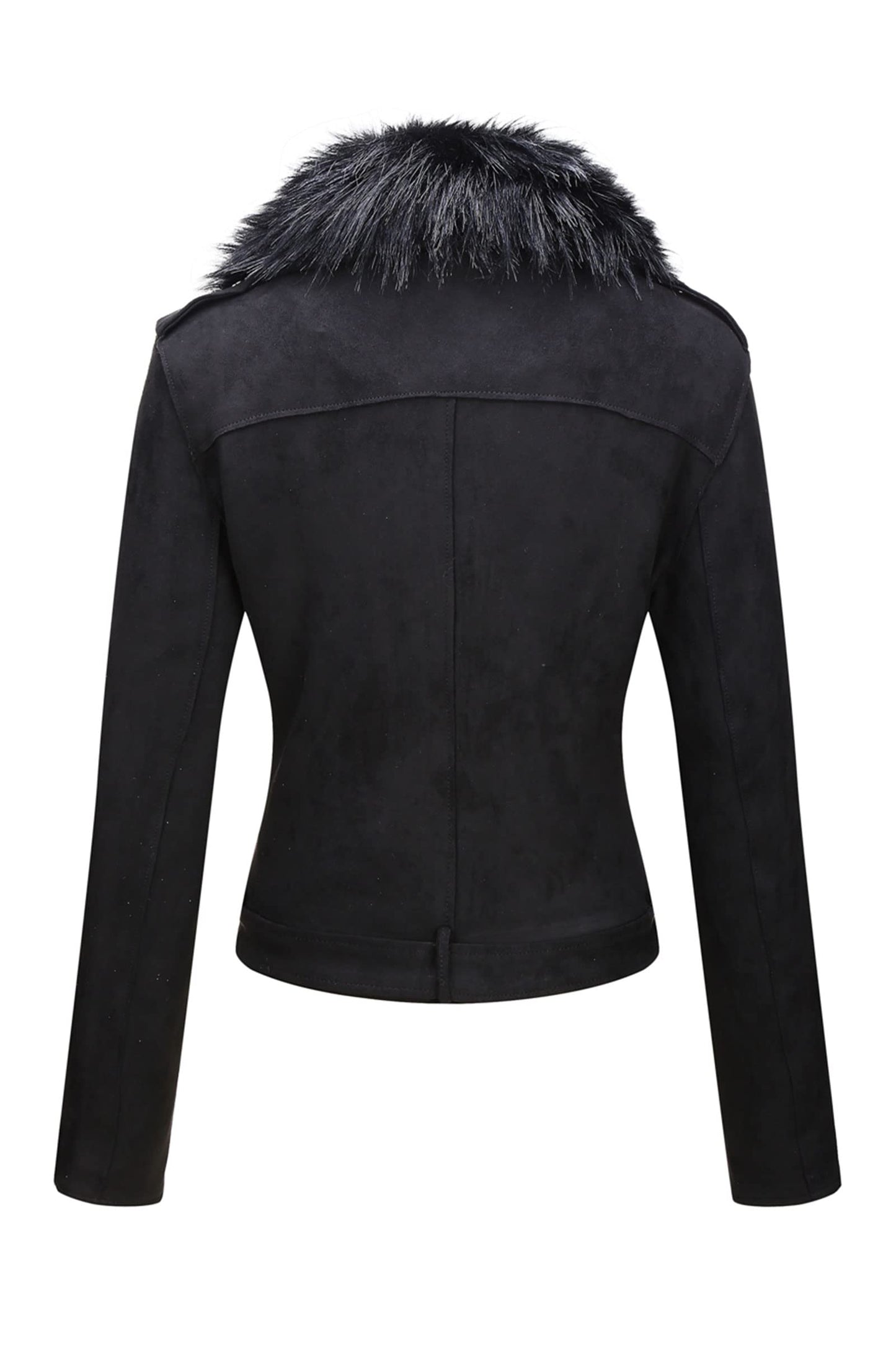 Cookies Women Faux Leather Suede Jacket Moto Biker Coat