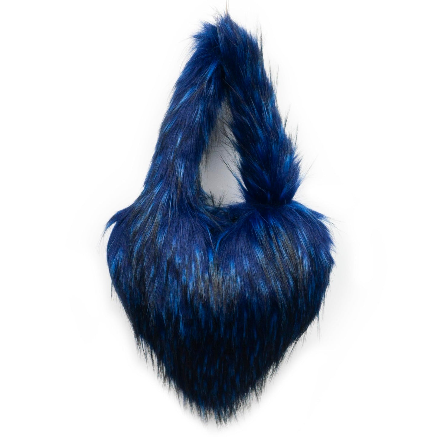 Cookies Heart Shaped Furry Purse for Women Large Soft Shoulder Bag Fluffy Faux Fur Trendy Y2K Girls Handbag