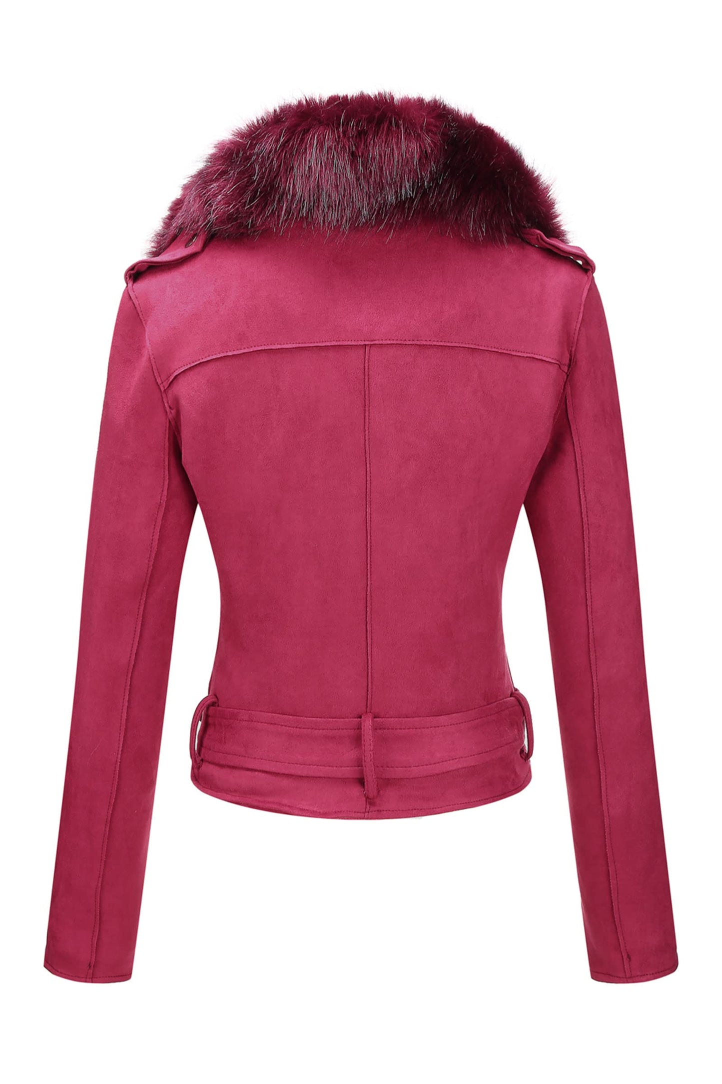 Cookies Women Faux Leather Suede Jacket Moto Biker Coat