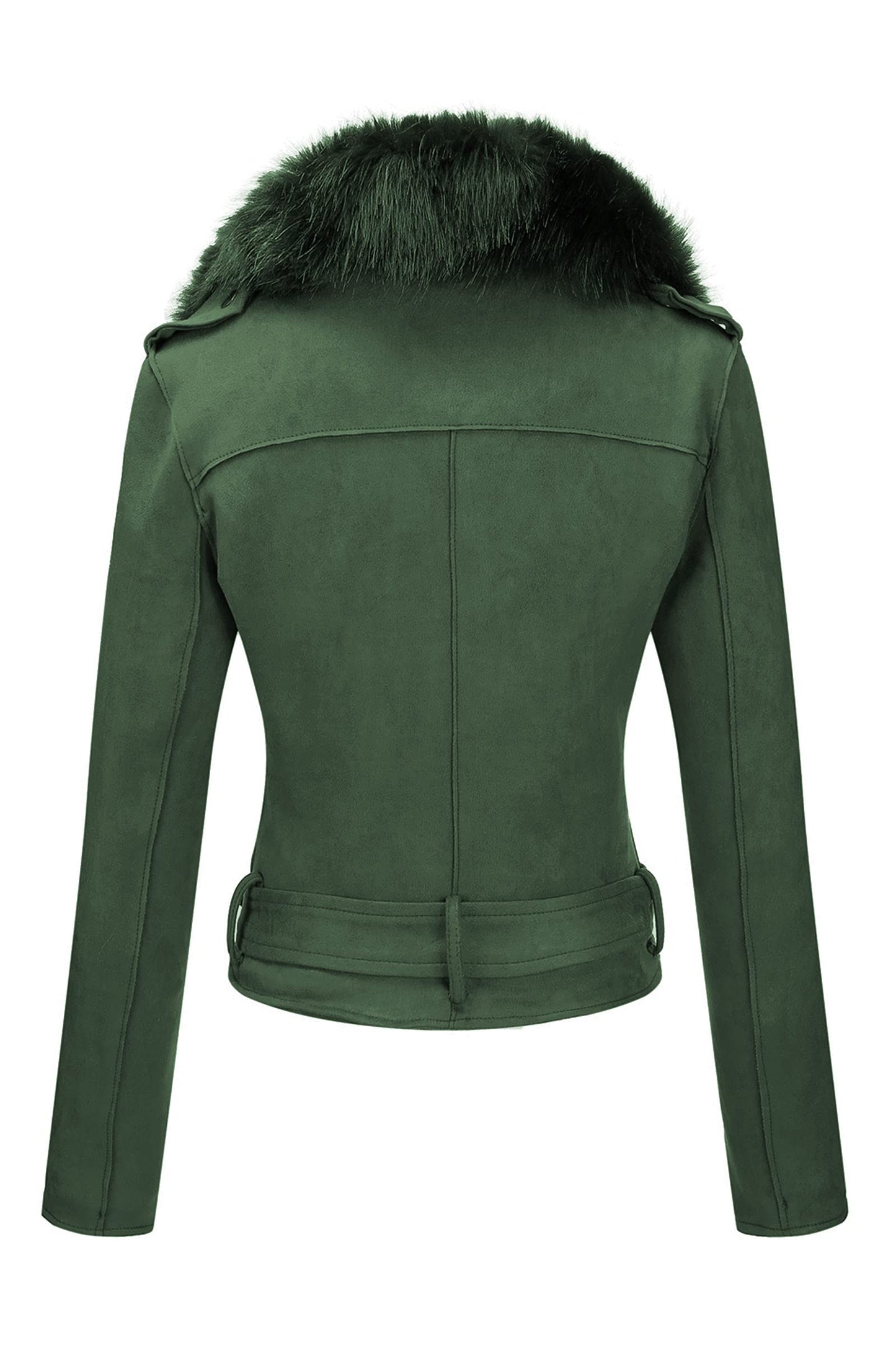 Cookies Women Faux Leather Suede Jacket Moto Biker Coat