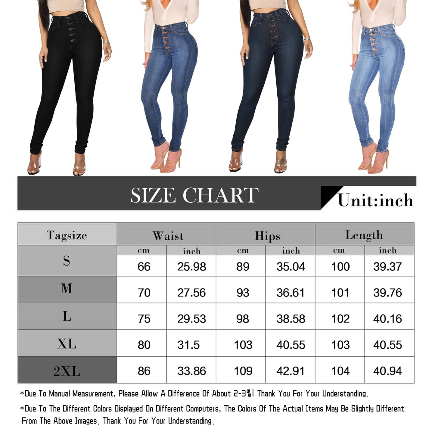 Cookies Womens Curvy High Waist Stretch Butt Lifting Jeans