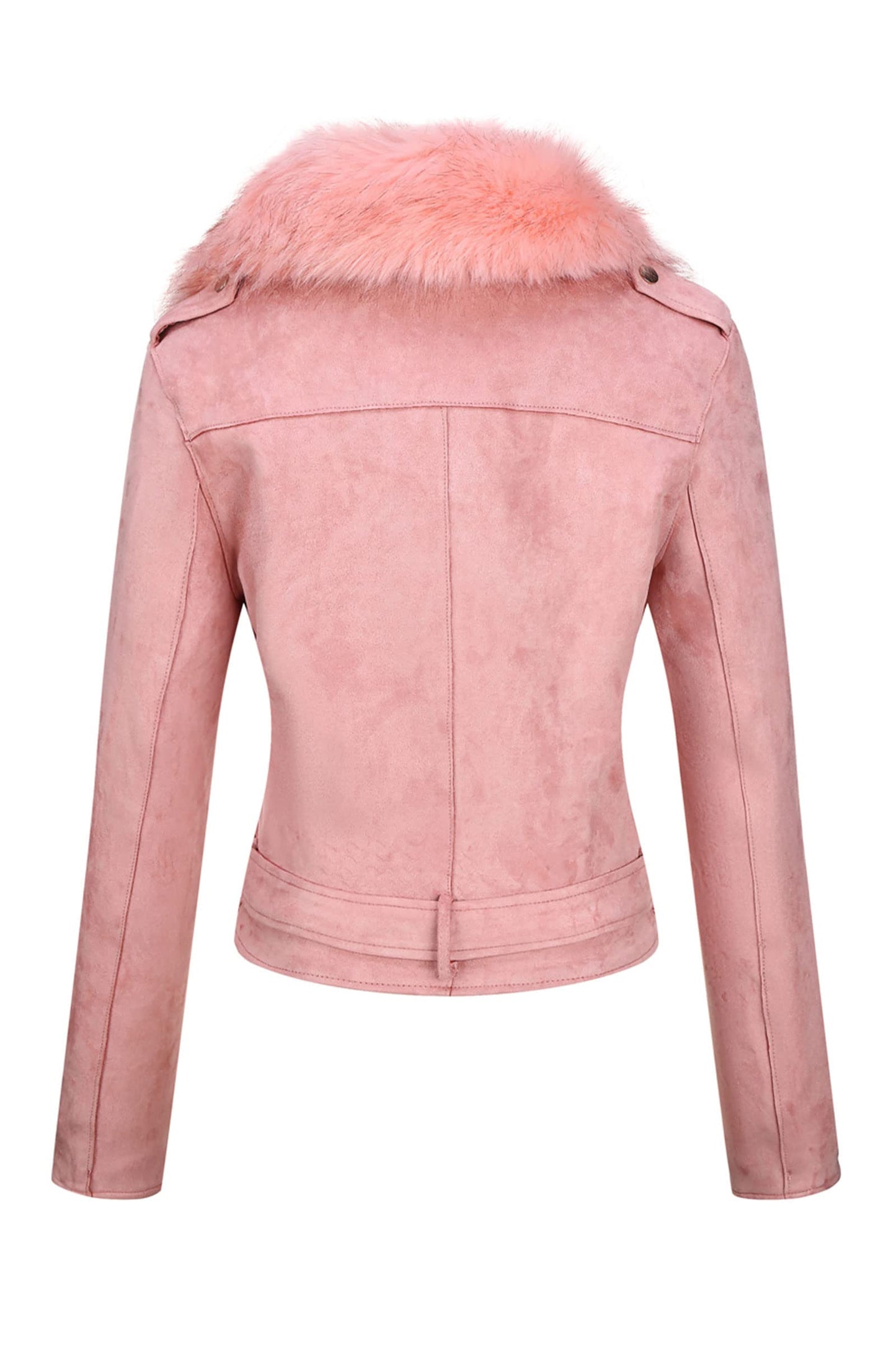 Cookies Women Faux Leather Suede Jacket Moto Biker Coat