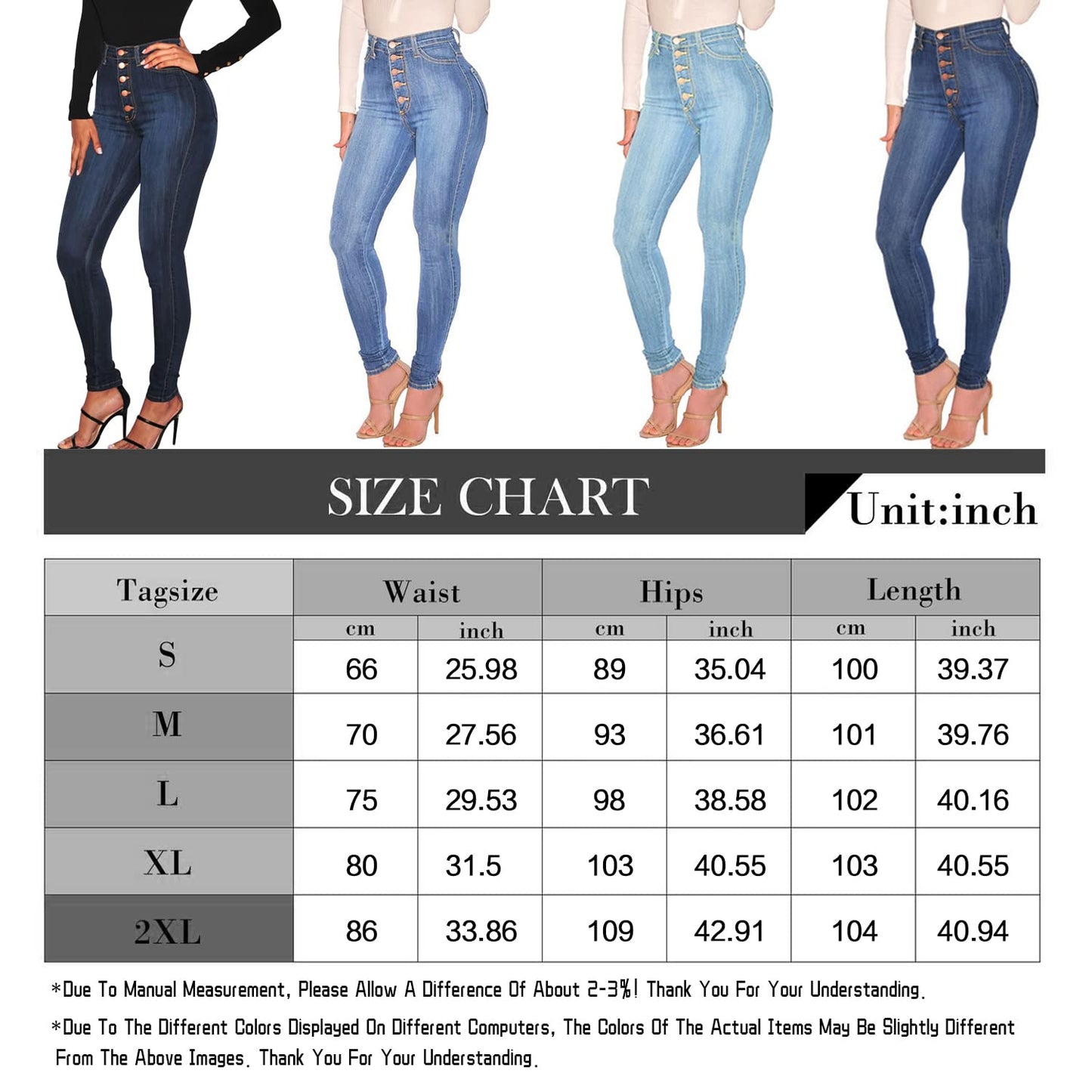 Cookies Womens Curvy High Waist Stretch Butt Lifting Jeans