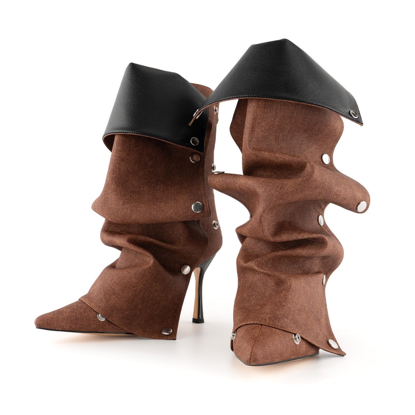 Womens Stiletto High Heel Ankle Boots Sexy Pointed Toe Short Bootie 2.75 Inches Heels Boots Party Shark Boots