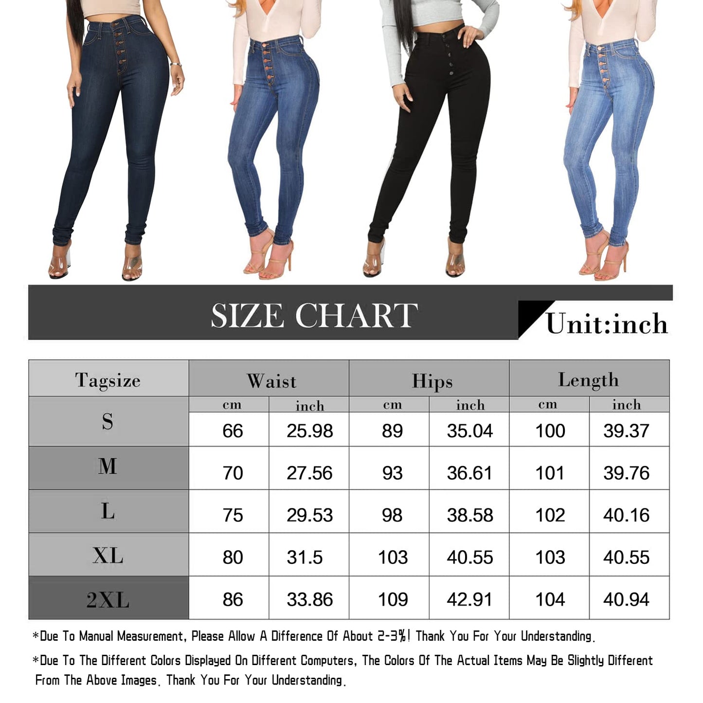 Cookies Womens Curvy High Waist Stretch Butt Lifting Jeans