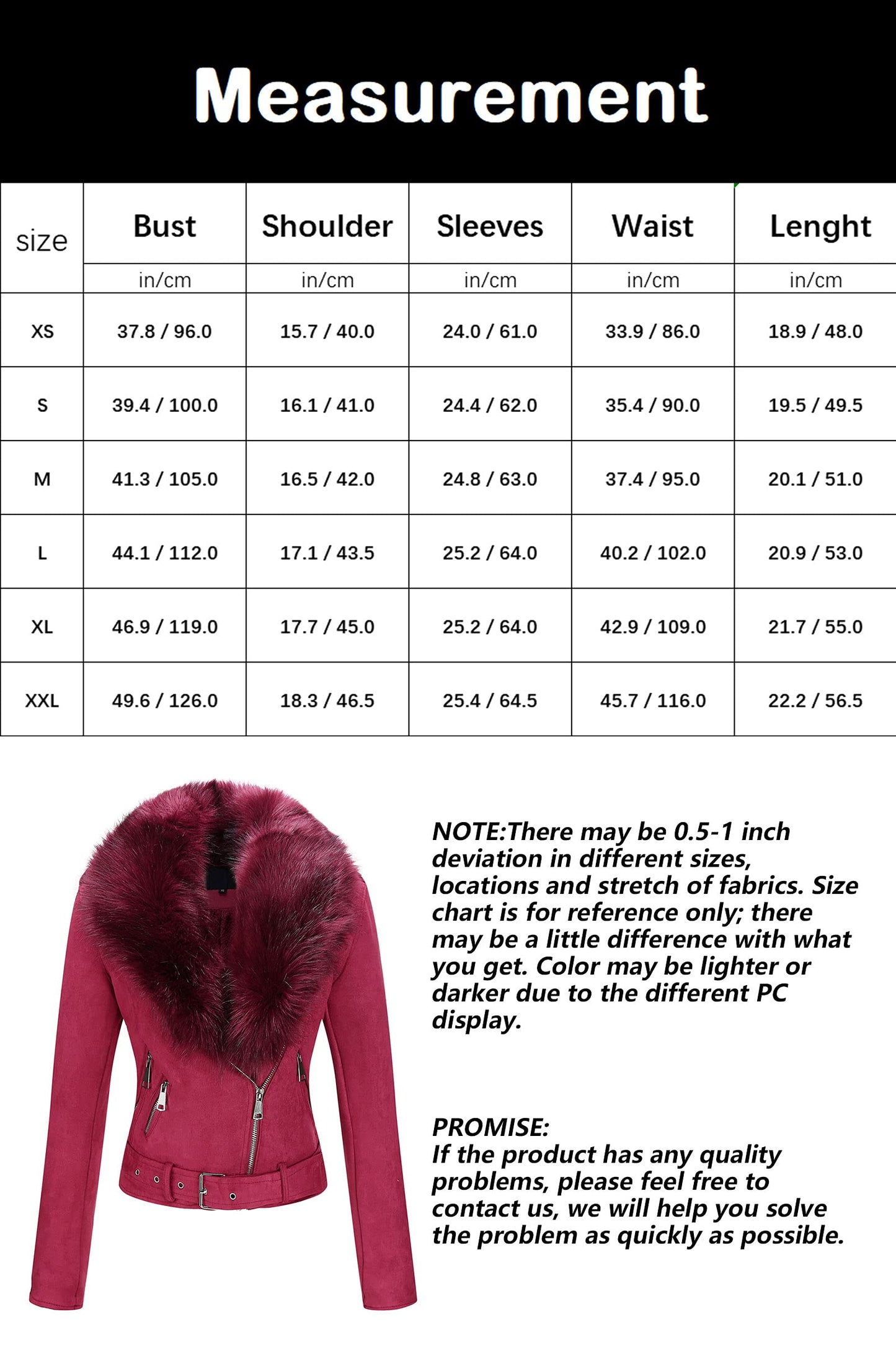 Cookies Women Faux Leather Suede Jacket Moto Biker Coat