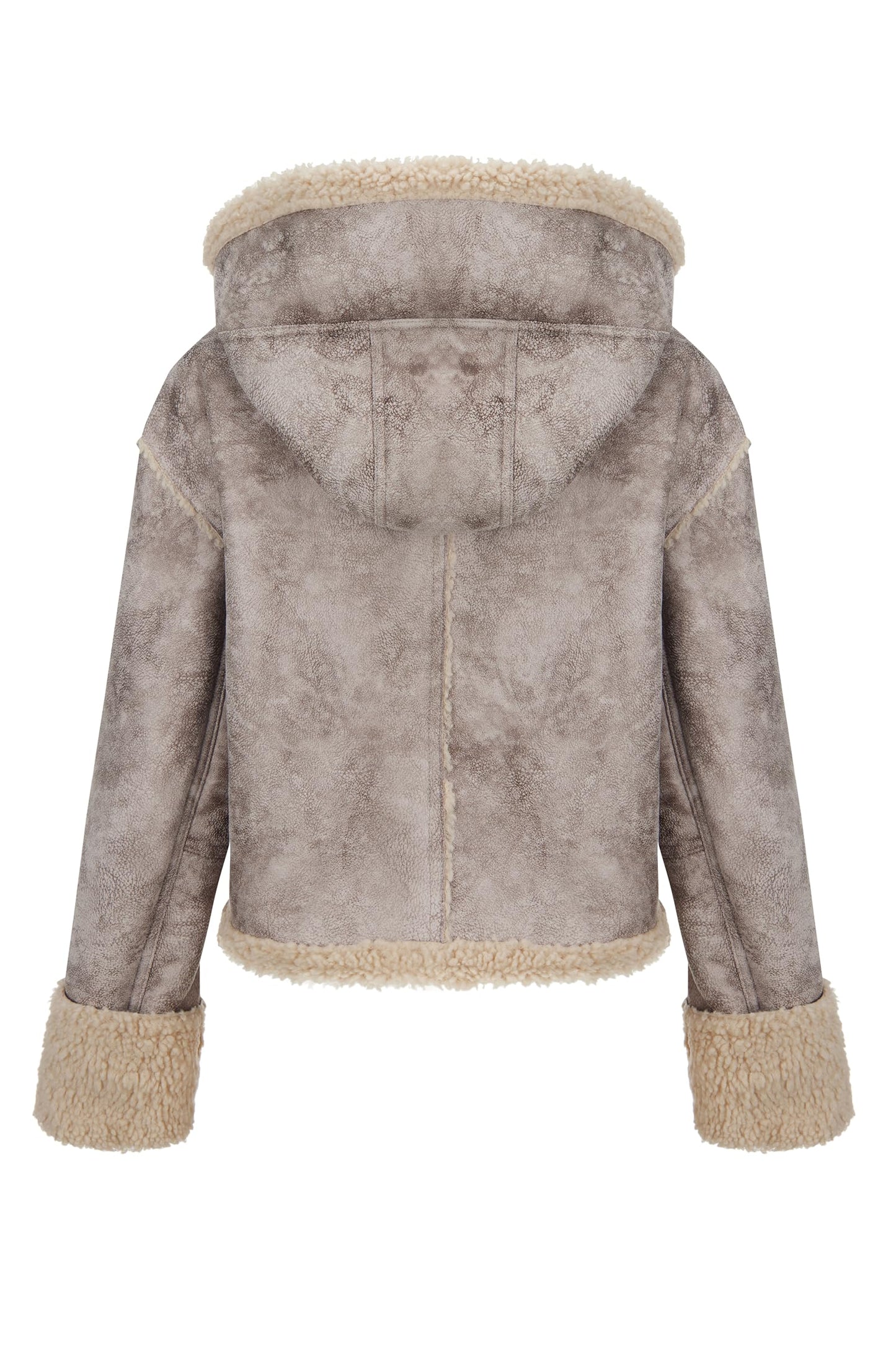 Cookies Women Faux Leather Suede Jacket Moto Biker Coat