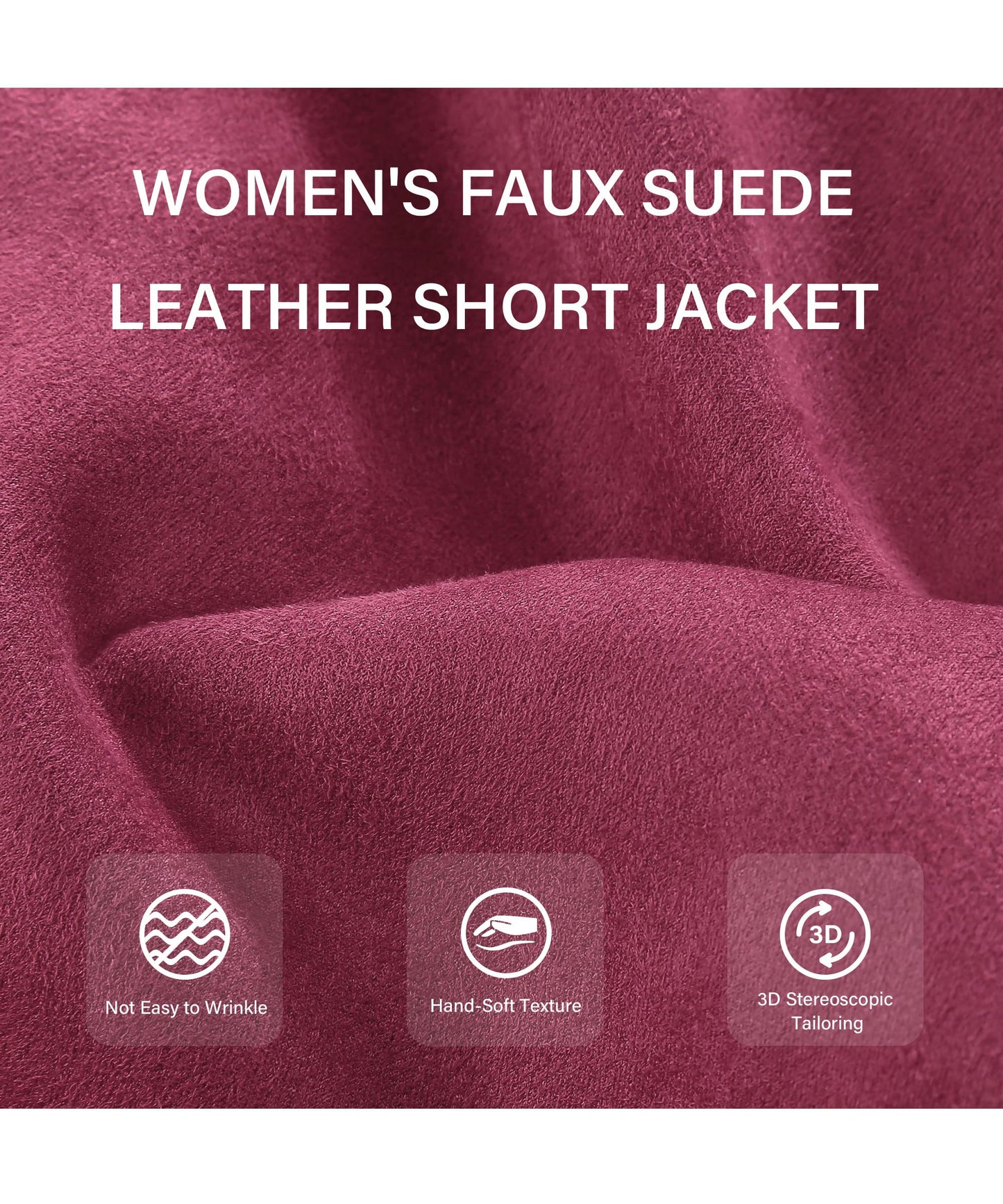 Cookies Women Faux Leather Suede Jacket Moto Biker Coat