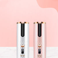 Rechargeable Automatic Hair Curler Women Portable Hair Curling Iron LCD Display Ceramic Curly Rotating Curling Wave Styer