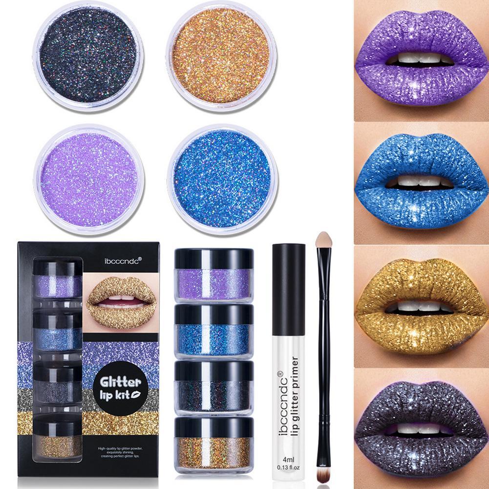 Cookies Glitter Lip Gloss Lipstick Shiny DIY Lip Gloss Diamond Waterproof Long Lasting Lipgloss