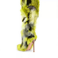 Cookies Knee High Boots Faux Fur Boots