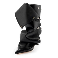 Womens Stiletto High Heel Ankle Boots Sexy Pointed Toe Short Bootie 2.75 Inches Heels Boots Party Shark Boots