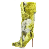 Cookies Knee High Boots Faux Fur Boots