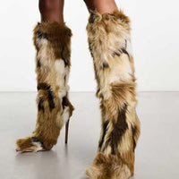 Cookies Knee High Boots Faux Fur Boots