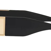 Versace VE 4405 GB1/87 Black Plastic Rectangle Sunglasses Grey Lens
