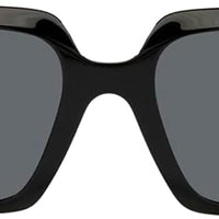 Versace VE 4405 GB1/87 Black Plastic Rectangle Sunglasses Grey Lens