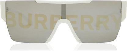 Rectangle Sunglasses Silver Burberry Lens