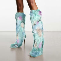 Cookies Knee High Boots Faux Fur Boots
