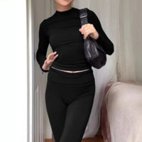 Early Autumn Clothes New Women's Clothing High Sense Fashion Hong Kong Style Retro Two-piece Set