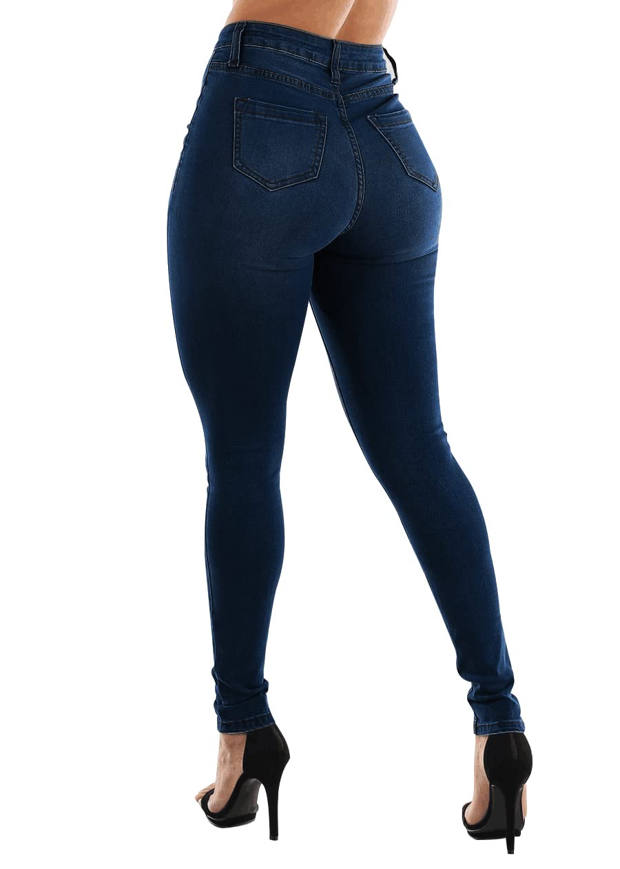 Cookies Womens Curvy High Waist Stretch Butt Lifting Jeans