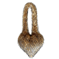 Cookies Heart Shaped Furry Purse for Women Large Soft Shoulder Bag Fluffy Faux Fur Trendy Y2K Girls Handbag