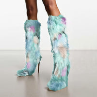 Cookies Knee High Boots Faux Fur Boots