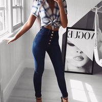 Cookies Womens Curvy High Waist Stretch Butt Lifting Jeans