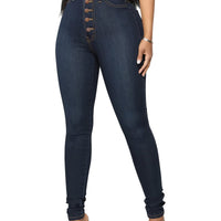 Cookies Womens Curvy High Waist Stretch Butt Lifting Jeans