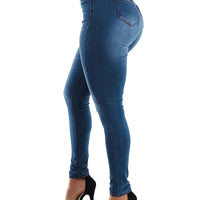 Cookies Womens Curvy High Waist Stretch Butt Lifting Jeans