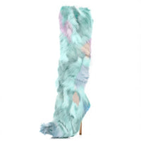 Cookies Knee High Boots Faux Fur Boots