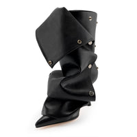 Womens Stiletto High Heel Ankle Boots Sexy Pointed Toe Short Bootie 2.75 Inches Heels Boots Party Shark Boots