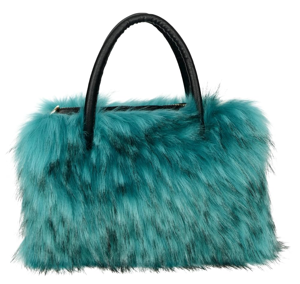 Furry Tote Bag for Women Fuzzy Faux Fur Large Tote Handbag Cute Soft Fluffy Purse Ladies Satchel