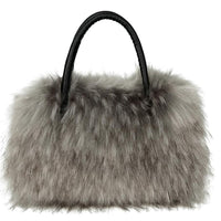 Furry Tote Bag for Women Fuzzy Faux Fur Large Tote Handbag Cute Soft Fluffy Purse Ladies Satchel