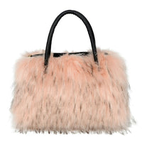 Furry Tote Bag for Women Fuzzy Faux Fur Large Tote Handbag Cute Soft Fluffy Purse Ladies Satchel