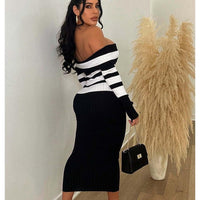 Princess Off Shoulder Sweater Dress